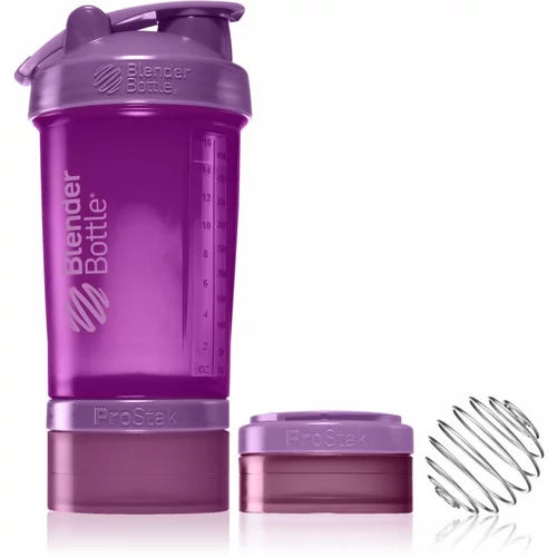 BlenderBottle ProStak Pro športni shaker + rezervoar barva Plum 650 ml