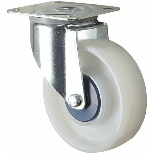 TENTE Poliamidno kolo, belo, Ø x širina kolesa 100 x 36 mm, vrtljivo kolo