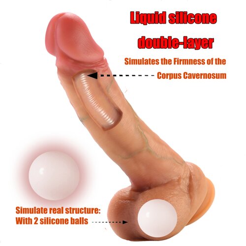 FeelSkin ultra realističan dildo s testisima (naturalan, 12,5 cm) Slike