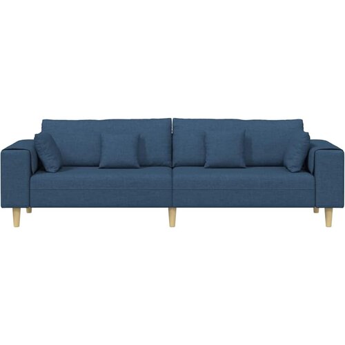 SOFA s jastukom Plava 250 x 77 x 76 cm tkanina Slike