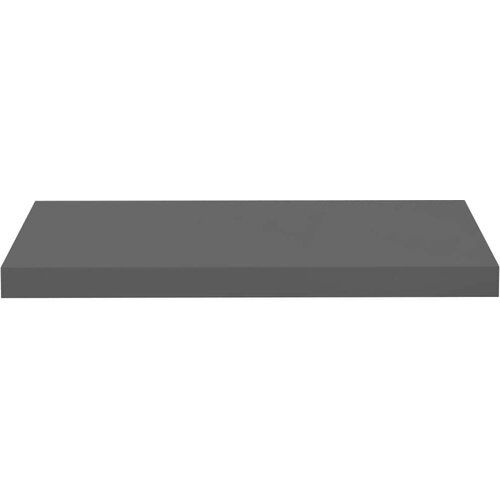 VidaXL Stenske police 4 kosi visok sijaj sive 60x23,5x3,8 cm MDF Slike