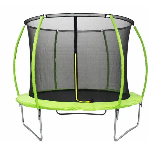 LEGONI trampolin z zaščitno mrežo Space TL21S-366GR 366 cm, zelen