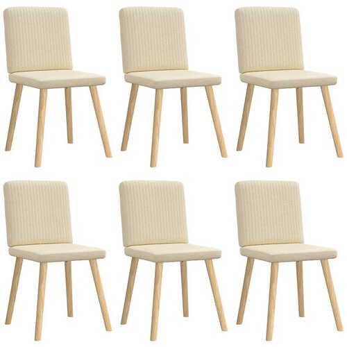 Maison Chic Jedilni stoli - Vzorci stoli 6 kosov krem blago A1163, (22031236) Cene
