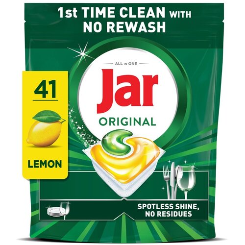 Jar Original All in 1 Lemon tablete za strojno pranje posuđa 41 komada Slike