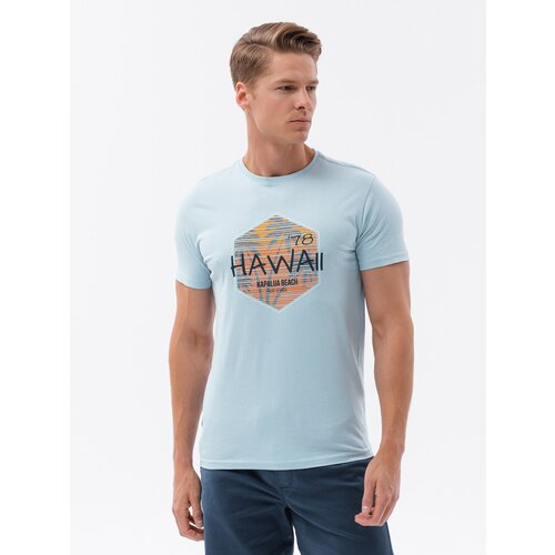 Ombre Men's printed cotton t-shirt Cene