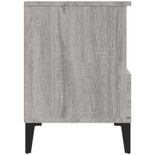  Noćni ormarići 2 kom boja dimljenog smeđi 40x35x50 cm Slike