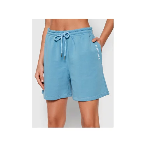 PLNY LALA Športne kratke hlače Shorty PL-SI-SH-00008 Modra Loose Fit