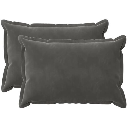  Jastuk s jastukom HOUTEN 2 kom. Tamnosiva Bar&amp;scaron;un - Tamnosiva 30 x 50 cm 2 Slike