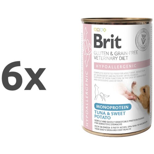 Brit veterinary diet Brit GF Veterinarska dieta za pse Hypoallergenic Mono, tuna - 400g 6 x 400 g Cene
