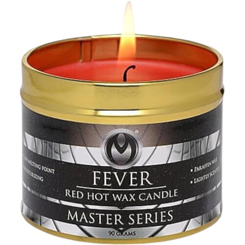 Master Series Fever - parafinska svijeća za tijelo - crvena (120g) Cijene