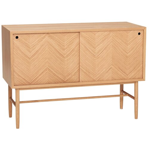 H&amp;uuml;bsch Komoda iz hrastovega lesa Herringbone, vi&amp;scaron;ina 70 cm Slike