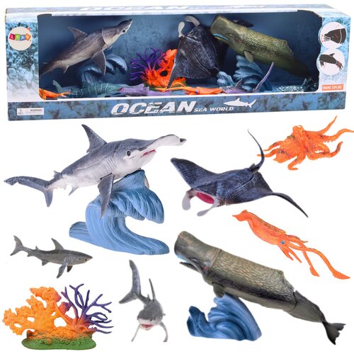  Set figur z morskimi živalmi in premičnimi deli Sea Animals Cene