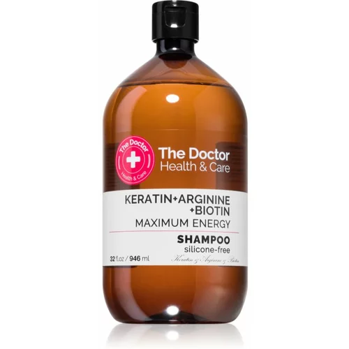 The Doctor Keratin + Arginine + Biotin Maximum Energy keratinski šampon za krepitev in sijaj las 946 ml