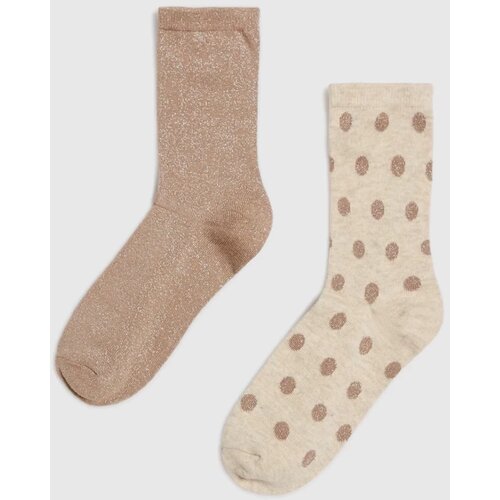 Marisse Women's Socks Z-Sk-4510 L.Beige Mel Cene