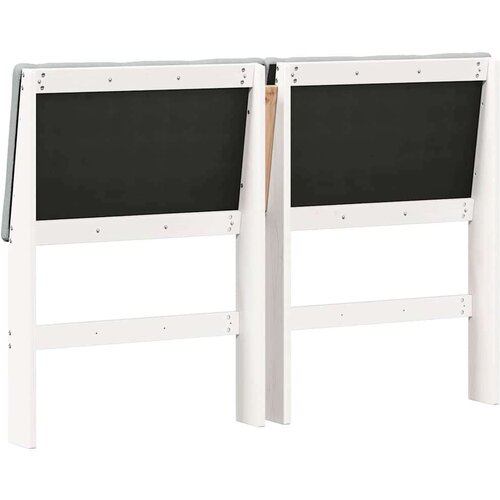 VidaXL Tapecirani uzglavlje Svijetlo siva 150 cm Čvrsto borovo drvo Slike