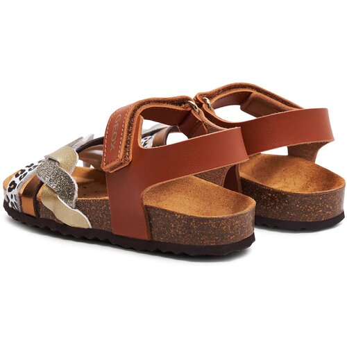 Geox Sandali J Adriel Girl J458MB 054AJ C6N2U S Cognac/Platinum Cene