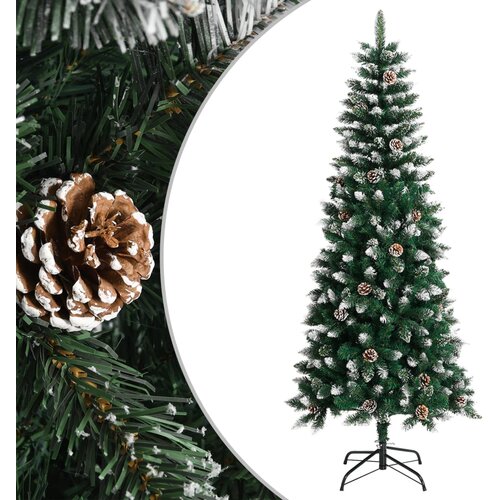 vidaXL Umetna novoletna jelka s stojalom zelena 180 cm PVC, (20579798) Cene