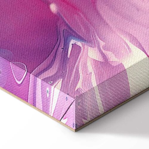 Slika - Night Flows - Abstract Waves in Shades of Blue and Violet 40x60 Cene