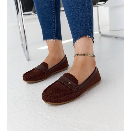 Gemre Brown Fabric Loafers Fombio Cijene