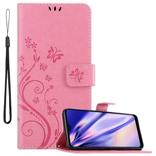 Cadorabo Samsung Galaxy A21 v klasična zlata - ovitek v cvetličnem dizajnu z magnetnim zapiranjem, stoječo funkcijo in režami za kartice, (20559091) Cene