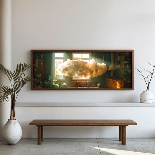 WALLXPERT FAH189-150 Multicolor Decorative Framed MDF Painting Cene
