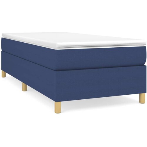 Maison Chic Box spring postelja - Vzmetna postelja z vzmetnico moder 80x200 cm blago SL19021, (21885413) Slike
