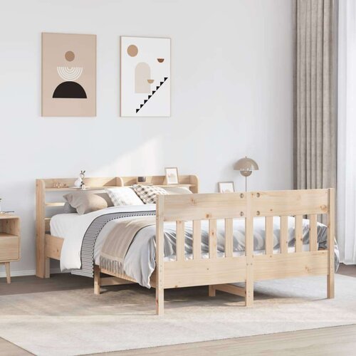 vidaXL Posteljni okvir brez vzmetnice 160x200 cm trdna borovina Cene