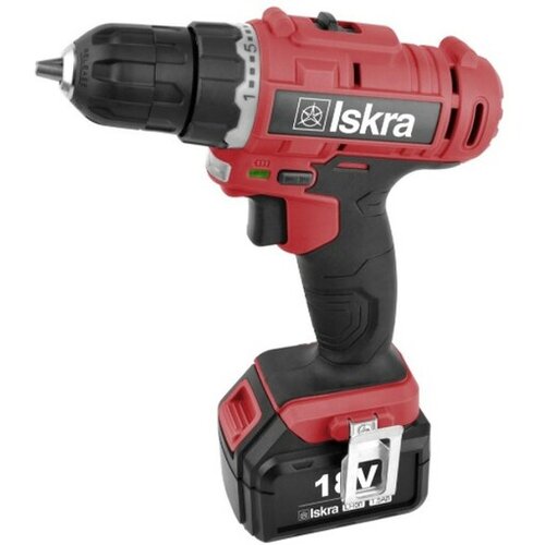 Iskra Akumulatorski vrtalnik ML-CD92-180S (18 V, 2 x Li-Ion baterija 1,5 Ah, 0–1.500 vrt./min, set svedrov in nastavkov) Cene