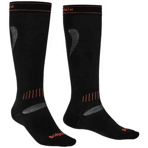 Bridgedale Pánské ponožky Ski Ultra Fit L, black/orange