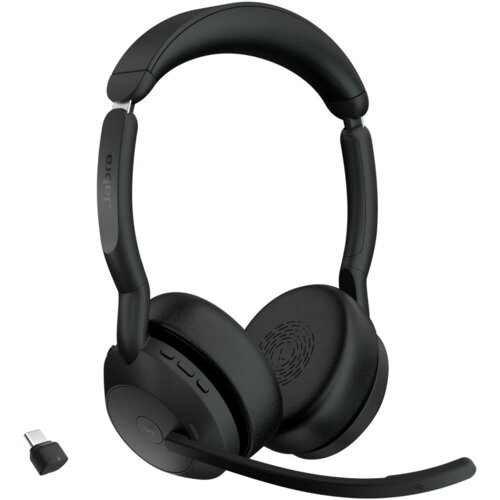 Jabra 25599-999-899 naglavne slu&amp;scaron;alice i slu&amp;scaron;alice s ugrađenim mikrofonom Bežično Obruč za glavu Ured / pozivni centar Bluetooth Postolje za punjenje Crno Slike