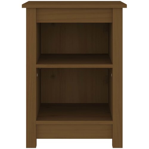  Noćni ormarići 2 kom boja meda 40x35x55 cm od masivne borovine Slike