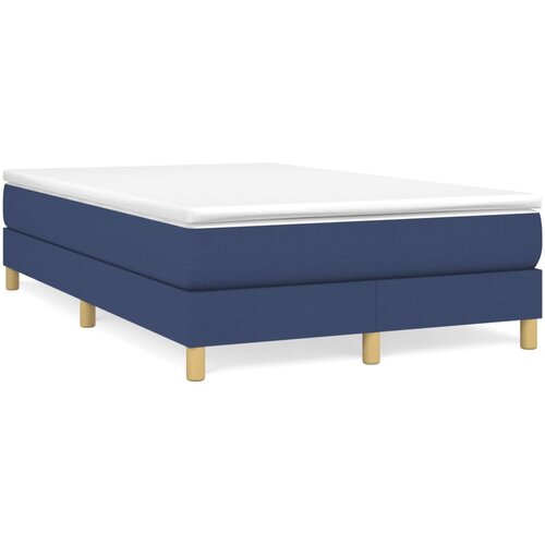 Maison Chic Box spring postelja - Vzmetna postelja z vzmetnico moder 120x200 cm blago SL12664, (21881993) Cene