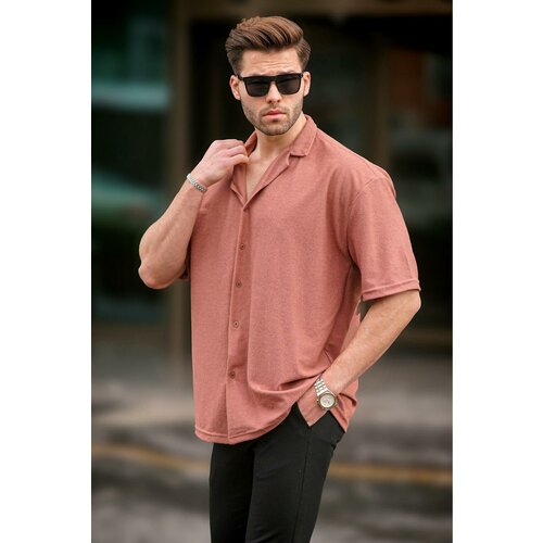 Madmext Men's Tile Short Sleeve Shirt 6736 Slike