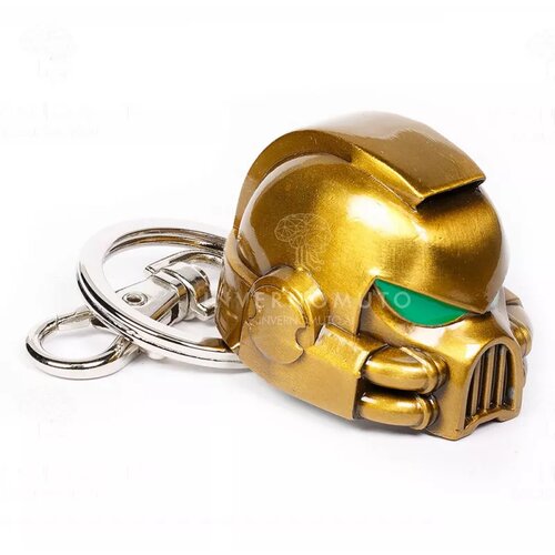 Semic Warhammer 40K Metal Keychain Space Marine MKVII Helmet Gold privezak Cene