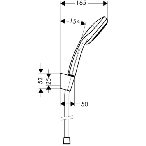 Hansgrohe croma 100 set sa tu&amp;scaron; crevom 160cm 27594000 Slike