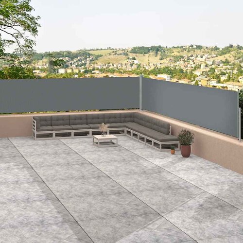  Uvlačiva bočna tenda antracit 117 x 1200 cm Cijene