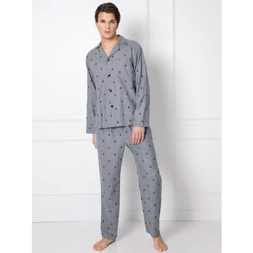 Aruelle Pyjamas Elis Long L/R S-2XL men's grey melange