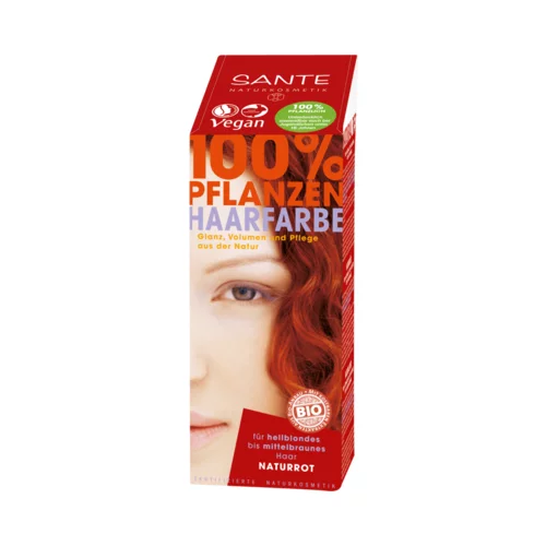 Sante rastlinska barva za lase - naravno rdeča