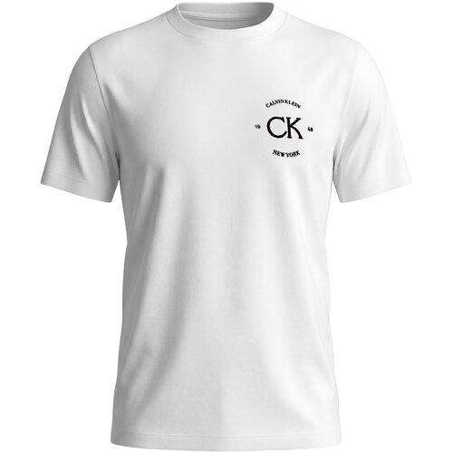Calvin Klein Jeans Majice s kratkimi rokavi LV04RE825G Bela Cene