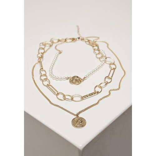 Urban Classics Accessoires Gold Ocean Layering Necklace Cene
