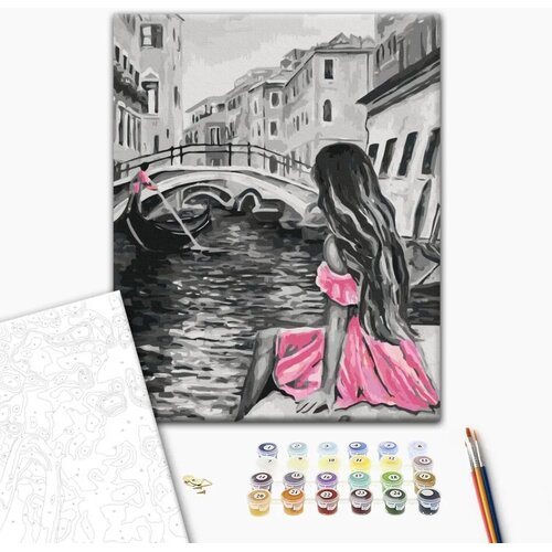  Slika za samostalno slikanje - Venice (A Girl In A Pink Dress) 40x50 Cijene
