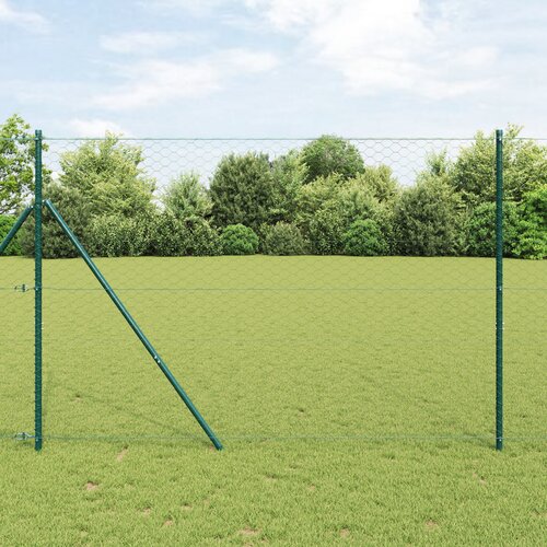 vidaXL hexagon fence siva 1.6x100 m jeklo Cene