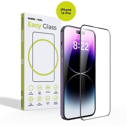 9H MOBILE ORIGIN EASYGLASS CAPA PROTETORA DE VIDRO TEMPERADO PARA IPHONE 14 PRO, (5000261144) Cene