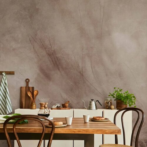  Foto tapeta - Abstract scandi boho - delicate composition with lettering and flowers 500x350 Premium Slike
