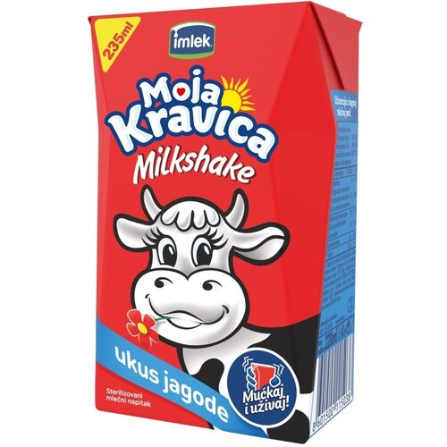 Moja kravica Milk shake IMLEK jagoda 235ml Cene