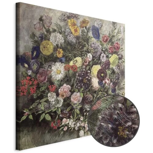  Slika - Eug&egrave;ne Delacroix &ndash; Bouquet of Flowers 80x80 Premium Print Cijene