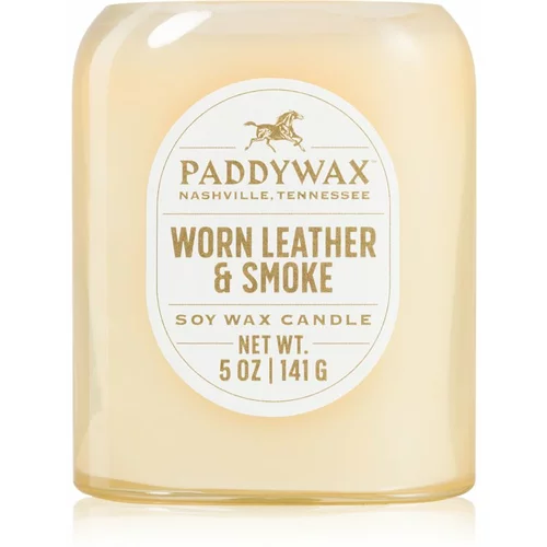 Paddywax Vista Worn Leather & Smoke dišeča sveča 142 g
