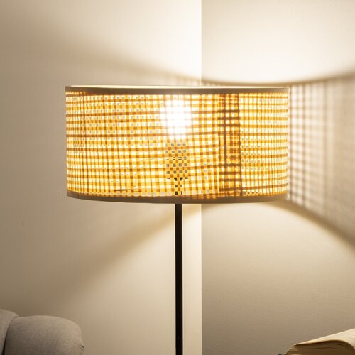  brilagi - led podna lampa ceria 1xE27/40W/230V &amp;oslash; 25 cm bambus/crna Slike