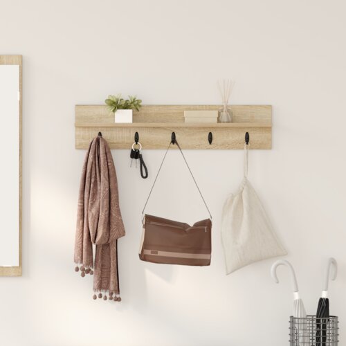 vidaXL Nadwyčajna obešalnik za plašče sonoma hrast 80 x 10.5 x 18 cm Cene