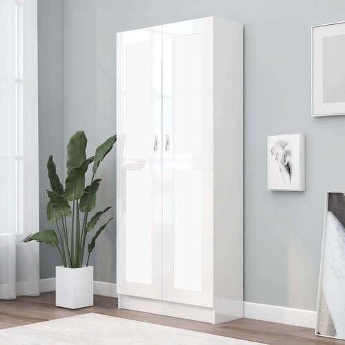 Sijaj ormarić za knjige visoki sjaj bijeli 82,5x30,5x185,5 cm iverica Cijene